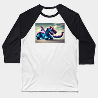 Cute Wool Art Dragon 13 of 20 Designs Baseball T-Shirt